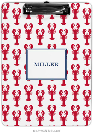 Boatman Geller - Personalized Clipboards (Lobsters Red)