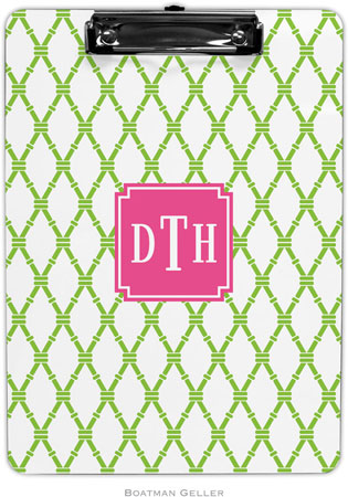Boatman Geller - Personalized Clipboards (Bamboo Green & Raspberry Preset) Boatman Geller - Personalized Clipboards (Bamboo Green & Raspberry Preset)