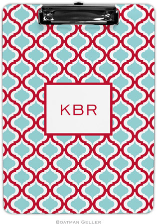Boatman Geller - Personalized Clipboards (Kate Red & Teal) Boatman Geller - Personalized Clipboards (Kate Red & Teal)
