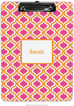 Boatman Geller - Personalized Clipboards (Kate Tangerine & Raspberry) Boatman Geller - Personalized Clipboards (Kate Tangerine & Raspberry)