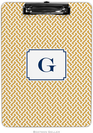 Boatman Geller - Personalized Clipboards (Stella Gold)