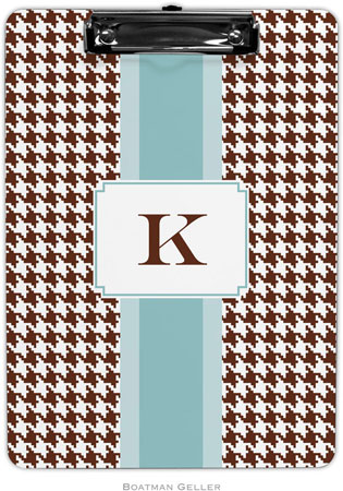 Boatman Geller - Personalized Clipboards (Alex Houndstooth Chocolate) Boatman Geller - Personalized Clipboards (Alex Houndstooth Chocolate)
