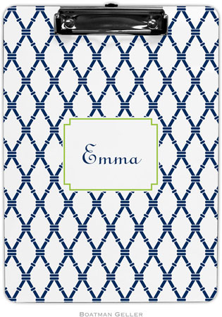 Boatman Geller - Personalized Clipboards (Bamboo Navy & Green) Boatman Geller - Personalized Clipboards (Bamboo Navy & Green)