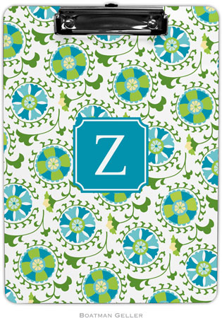 Boatman Geller - Personalized Clipboards (Suzani Teal Preset) Boatman Geller - Personalized Clipboards (Suzani Teal Preset)