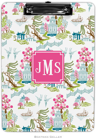 Boatman Geller - Personalized Clipboards (Chinoiserie Spring Preset) Boatman Geller - Personalized Clipboards (Chinoiserie Spring Preset)