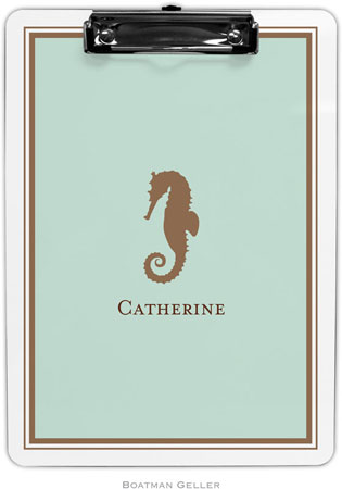 Boatman Geller - Personalized Clipboards (Seahorse)