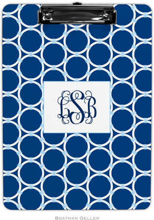 Boatman Geller - Personalized Clipboards (Bamboo Rings Navy) Boatman Geller - Personalized Clipboards (Bamboo Rings Navy)