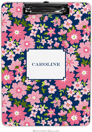Boatman Geller - Personalized Clipboards (Caroline Floral Pink)