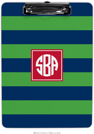 Boatman Geller - Personalized Clipboards (Rugby Navy & Kelly Preset) Boatman Geller - Personalized Clipboards (Rugby Navy & Kelly Preset)