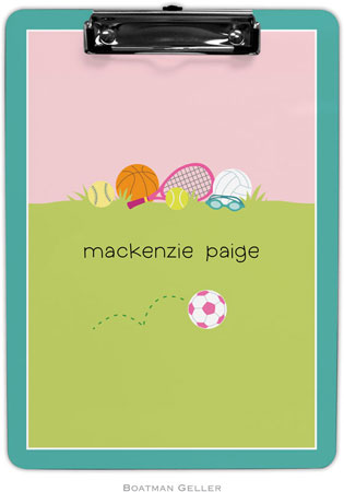 Boatman Geller - Personalized Clipboards (Sports Girl) Boatman Geller - Personalized Clipboards (Sports Girl)