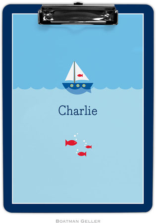 Boatman Geller - Personalized Clipboards (Sailboat)