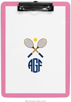 Boatman Geller - Create-Your-Own Personalized Clipboards (Crossed Racquets)