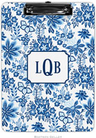 Boatman Geller - Personalized Clipboards (Classic Floral Blue)