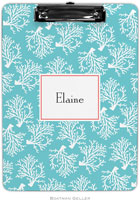 Boatman Geller - Personalized Clipboards (Coral Repeat Teal)