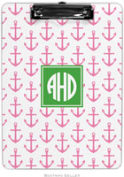 Boatman Geller - Personalized Clipboards (Anchors Pink Preset)