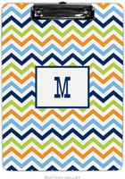 Boatman Geller - Personalized Clipboards (Chevron Blue Orange & Lime)