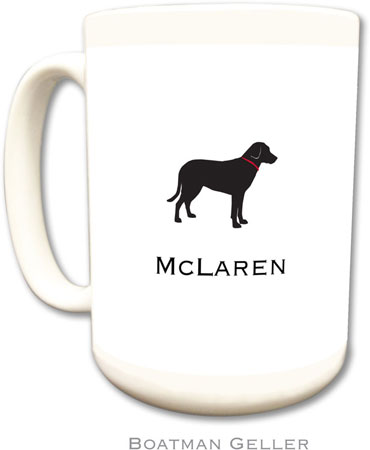 Boatman Geller - Personalized Coffee Mugs (Lab Black)