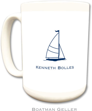 Boatman Geller - Create-Your-Own Personalized Coffee Mugs (Sailboat Classic)