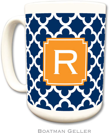 Boatman Geller - Personalized Coffee Mugs (Bristol Tile Navy Preset) Boatman Geller - Personalized Coffee Mugs (Bristol Tile Navy Preset)