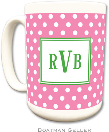Boatman Geller - Personalized Coffee Mugs (Polka Dot Bubblegum) Boatman Geller - Personalized Coffee Mugs (Polka Dot Bubblegum)