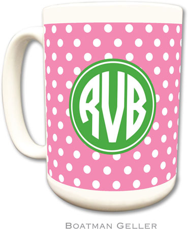 Boatman Geller - Personalized Coffee Mugs (Polka Dot Bubblegum Preset) Boatman Geller - Personalized Coffee Mugs (Polka Dot Bubblegum Preset)