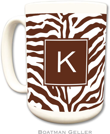 Boatman Geller - Personalized Coffee Mugs (Zebra Chocolate Preset)