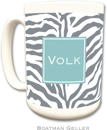 Boatman Geller - Personalized Coffee Mugs (Zebra Gray Preset)