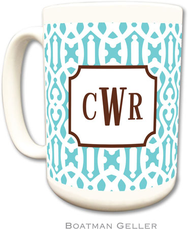 Boatman Geller - Personalized Coffee Mugs (Cameron Teal) Boatman Geller - Personalized Coffee Mugs (Cameron Teal)