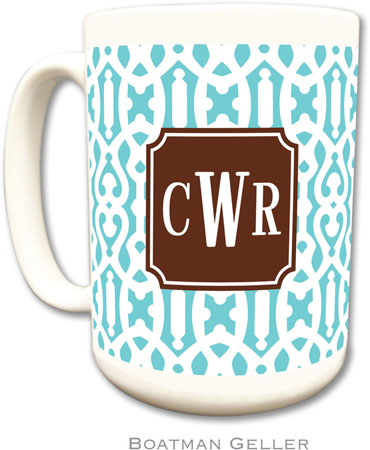 Boatman Geller - Personalized Coffee Mugs (Cameron Teal Preset) Boatman Geller - Personalized Coffee Mugs (Cameron Teal Preset)