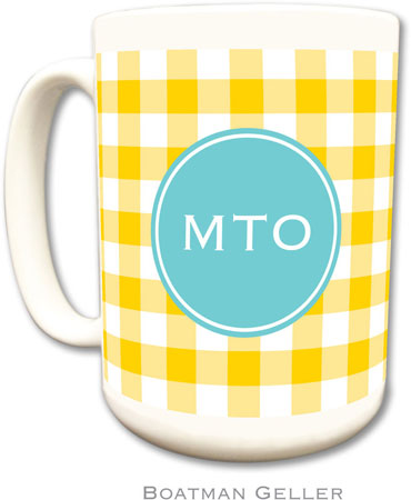 Boatman Geller - Personalized Coffee Mugs (Classic Check Sunflower Preset) Boatman Geller - Personalized Coffee Mugs (Classic Check Sunflower Preset)