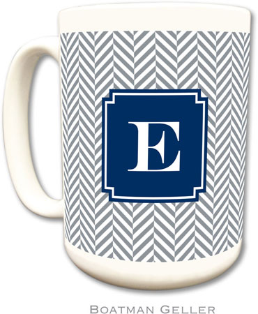 Boatman Geller - Personalized Coffee Mugs (Herringbone Gray Preset) Boatman Geller - Personalized Coffee Mugs (Herringbone Gray Preset)