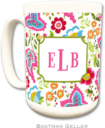 Boatman Geller - Personalized Coffee Mugs (Bright Floral)