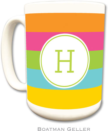 Boatman Geller - Personalized Coffee Mugs (Bold Stripe)