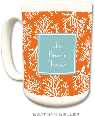 Boatman Geller - Personalized Coffee Mugs (Coral Repeat Preset) Boatman Geller - Personalized Coffee Mugs (Coral Repeat Preset)