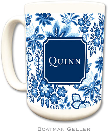 Boatman Geller - Personalized Coffee Mugs (Classic Floral Blue Preset) Boatman Geller - Personalized Coffee Mugs (Classic Floral Blue Preset)