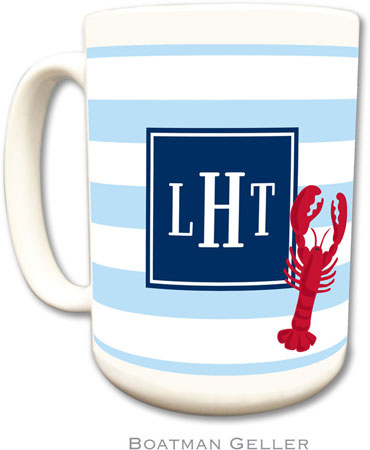 Boatman Geller - Personalized Coffee Mugs (Stripe Lobster Preset) Boatman Geller - Personalized Coffee Mugs (Stripe Lobster Preset)
