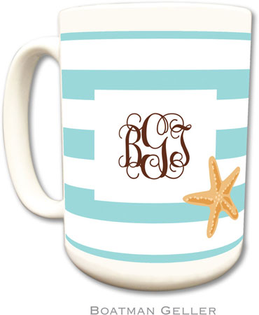 Boatman Geller - Personalized Coffee Mugs (Stripe Starfish)