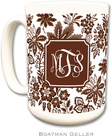 Boatman Geller - Personalized Coffee Mugs (Classic Floral Brown Preset) Boatman Geller - Personalized Coffee Mugs (Classic Floral Brown Preset)