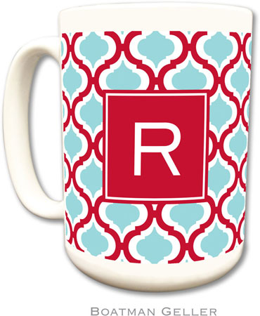 Boatman Geller - Personalized Coffee Mugs (Kate Red & Teal Preset) Boatman Geller - Personalized Coffee Mugs (Kate Red & Teal Preset)