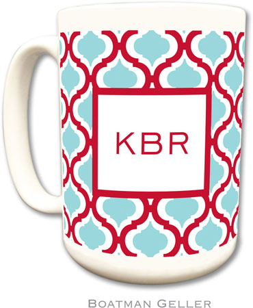 Boatman Geller - Personalized Coffee Mugs (Kate Red & Teal) Boatman Geller - Personalized Coffee Mugs (Kate Red & Teal)