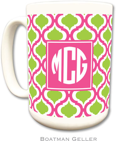 Boatman Geller - Personalized Coffee Mugs (Kate Raspberry & Lime Preset)