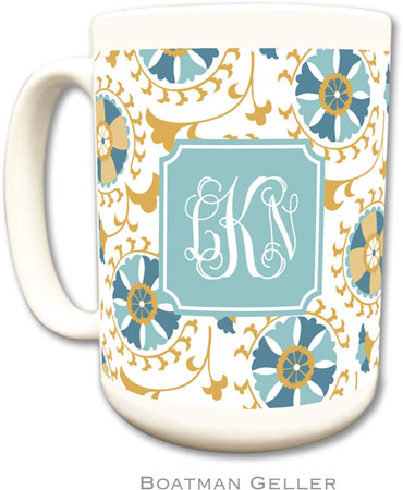 Boatman Geller - Personalized Coffee Mugs (Suzani Gold Preset)