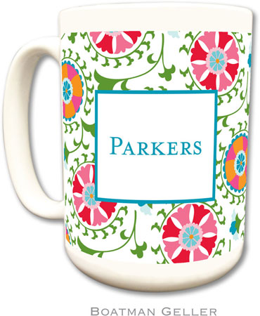 Boatman Geller - Personalized Coffee Mugs (Suzani) Boatman Geller - Personalized Coffee Mugs (Suzani)