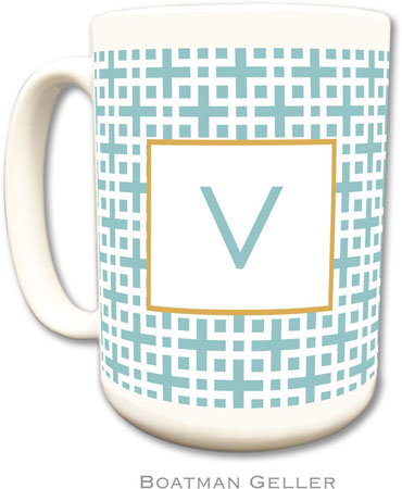 Boatman Geller - Personalized Coffee Mugs (Lattice Slate) Boatman Geller - Personalized Coffee Mugs (Lattice Slate)