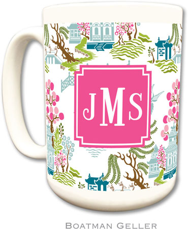 Boatman Geller - Personalized Coffee Mugs (Chinoiserie Spring Preset) Boatman Geller - Personalized Coffee Mugs (Chinoiserie Spring Preset)
