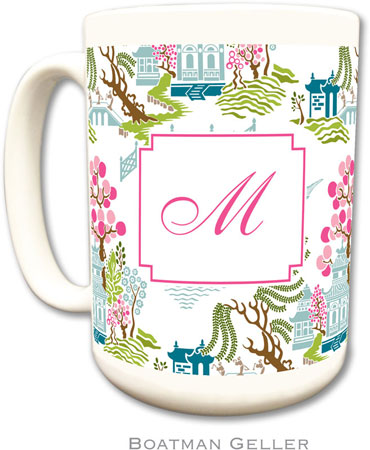 Boatman Geller - Personalized Coffee Mugs (Chinoiserie Spring) Boatman Geller - Personalized Coffee Mugs (Chinoiserie Spring)