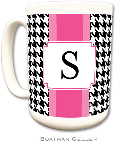 Boatman Geller - Personalized Coffee Mugs (Alex Houndstooth Black)