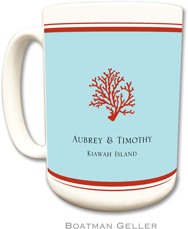 Boatman Geller - Personalized Coffee Mugs (Coral) Boatman Geller - Personalized Coffee Mugs (Coral)