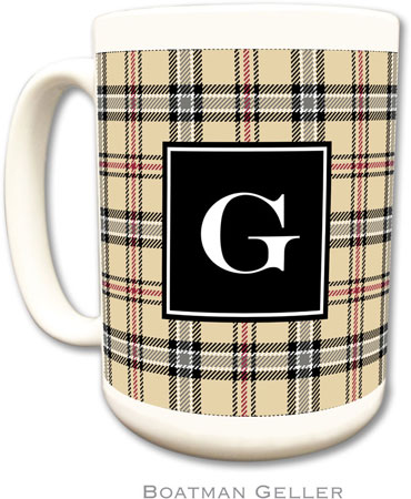 Boatman Geller - Personalized Coffee Mugs (Town Plaid Preset)