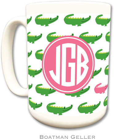 Boatman Geller - Personalized Coffee Mugs (Alligator Repeat Preset) Boatman Geller - Personalized Coffee Mugs (Alligator Repeat Preset)